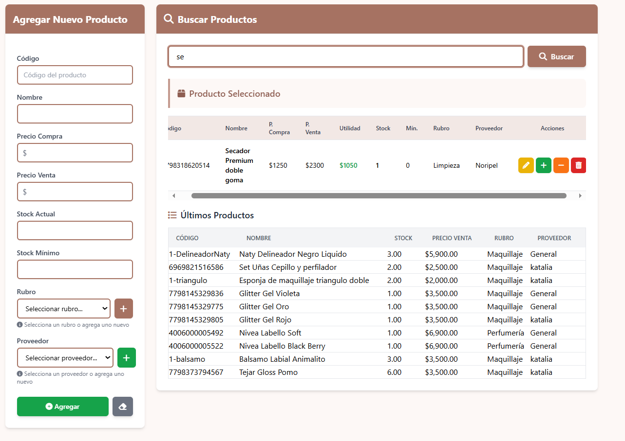 Gestión de Inventario